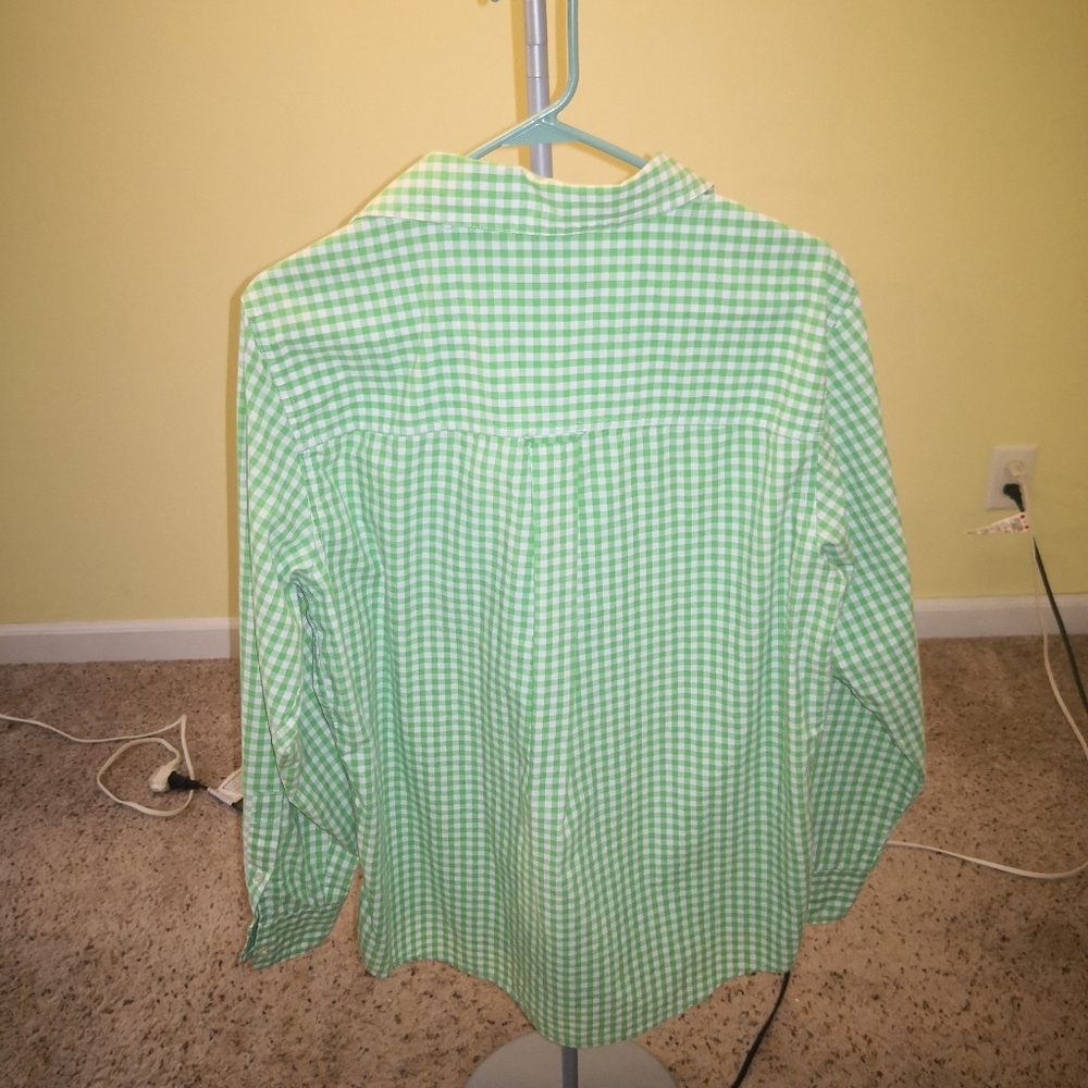 Green dress shirt